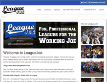 Tablet Screenshot of leaguejoe.com